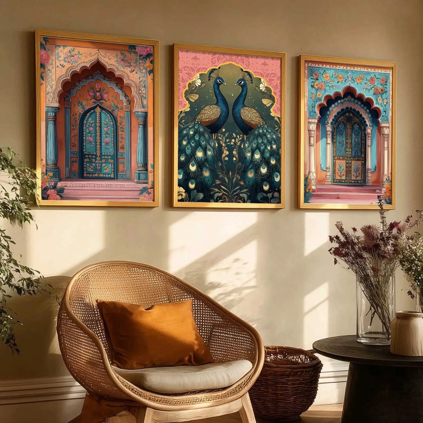 Traditional Wall  Art Paintings for Living Room - Wall Poster With frames