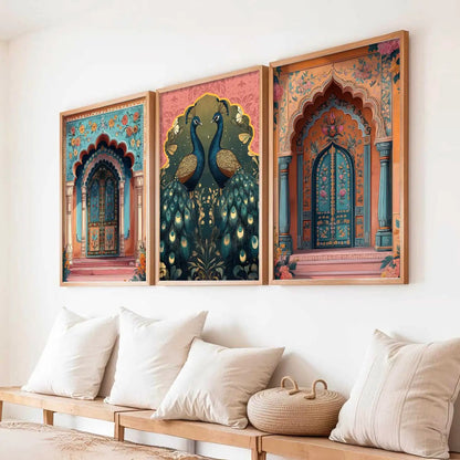 Traditional Wall  Art Paintings for Living Room - Wall Poster With frames