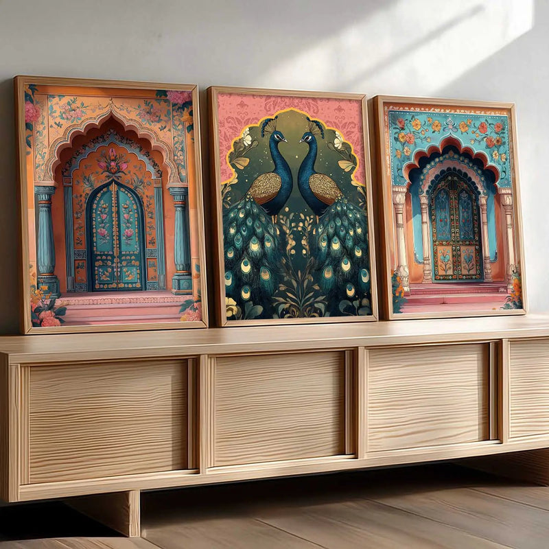 Traditional Wall  Art Paintings for Living Room - Wall Poster With frames