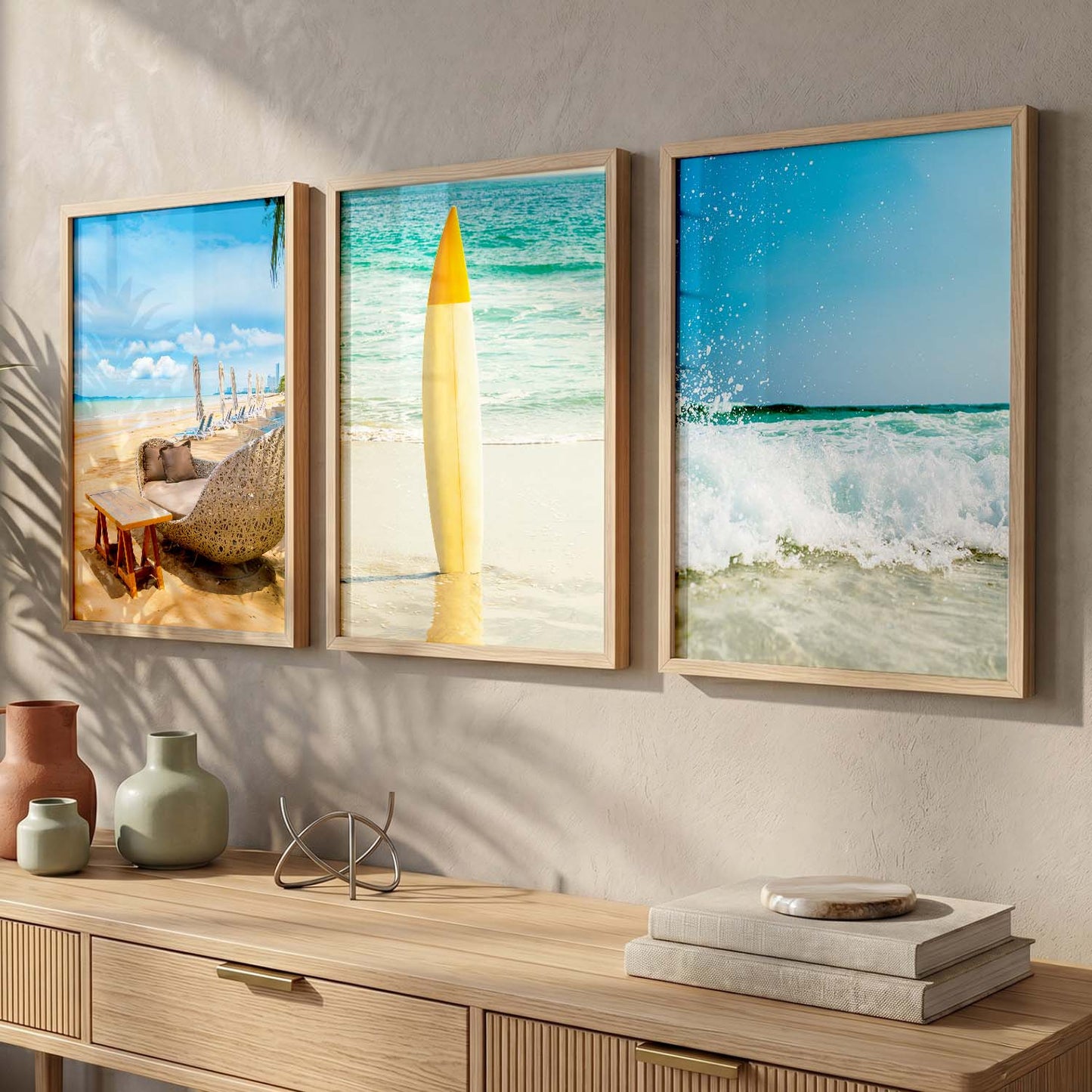 Travel Theme Framed Wall Posters : Beautiful Beach Wall Frames