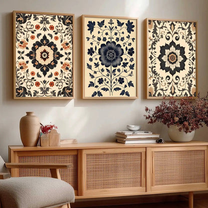 Traditional Wall  Art Paintings for Living Room - Wall Poster With frames