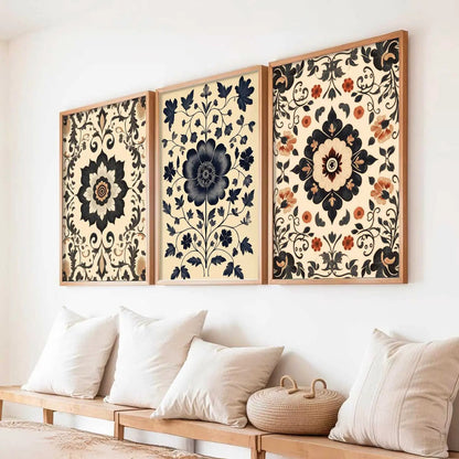 Traditional Wall  Art Paintings for Living Room - Wall Poster With frames