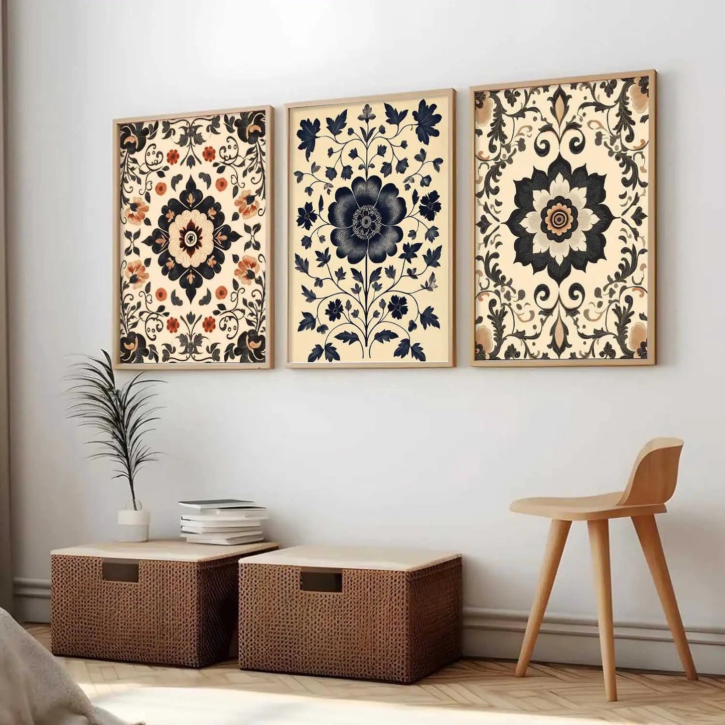 Traditional Wall  Art Paintings for Living Room - Wall Poster With frames