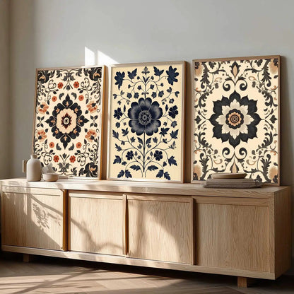 Traditional Wall  Art Paintings for Living Room - Wall Poster With frames