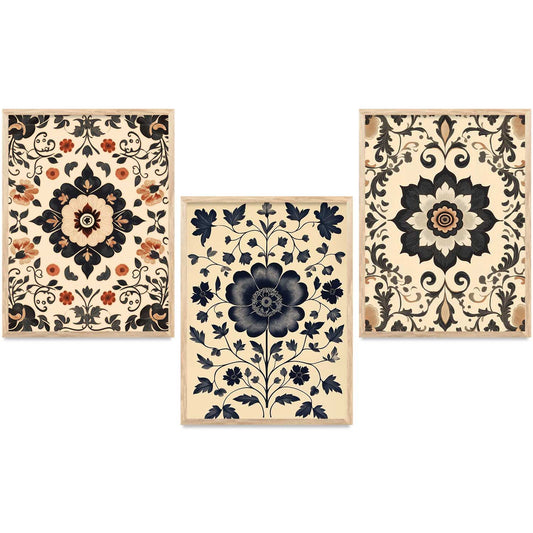 Floral  Wall  Art Paintings for Living Room - Wall Poster With frames