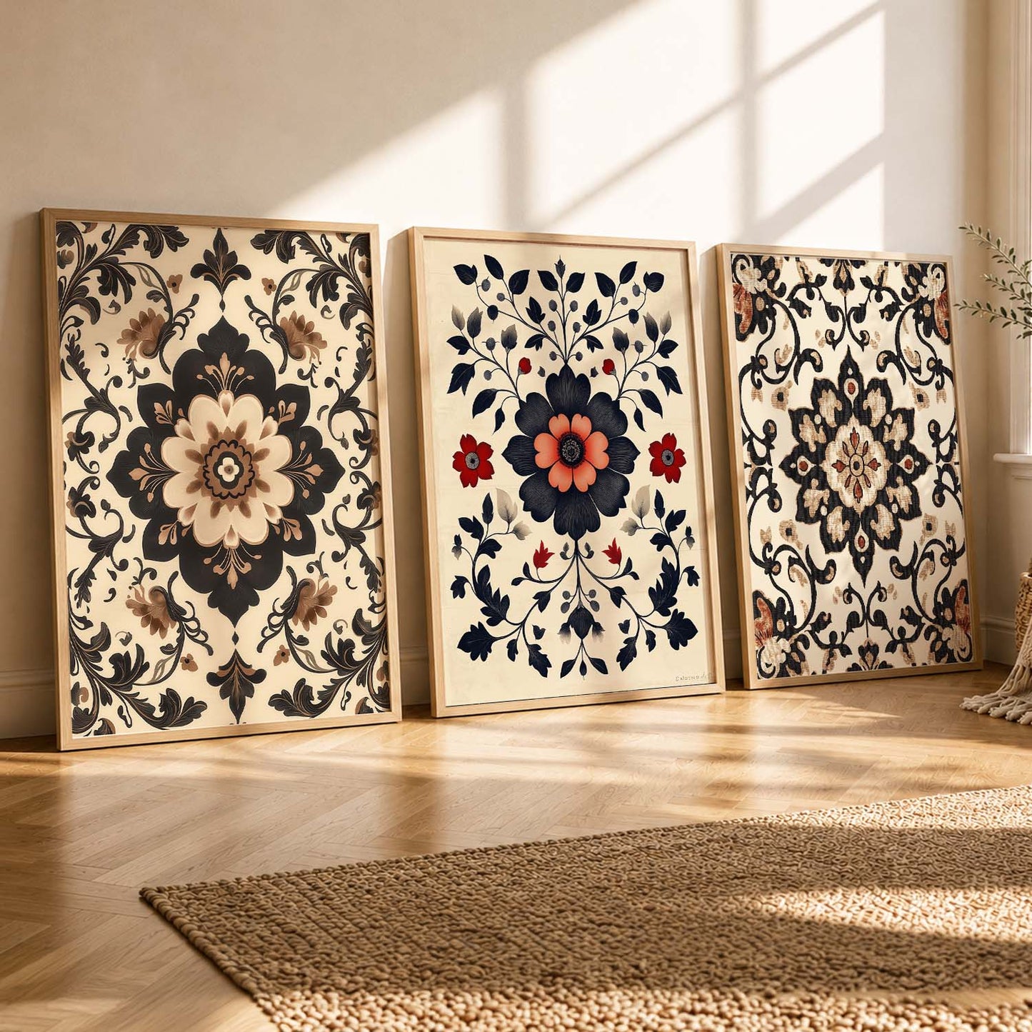 Traditional Wall Art  Paintings for Living Room - Wall Poster With frames