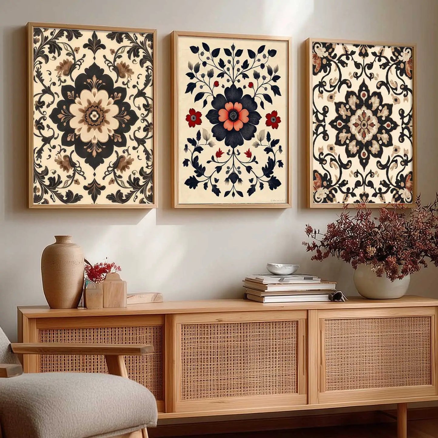 Traditional Wall Art  Paintings for Living Room - Wall Poster With frames