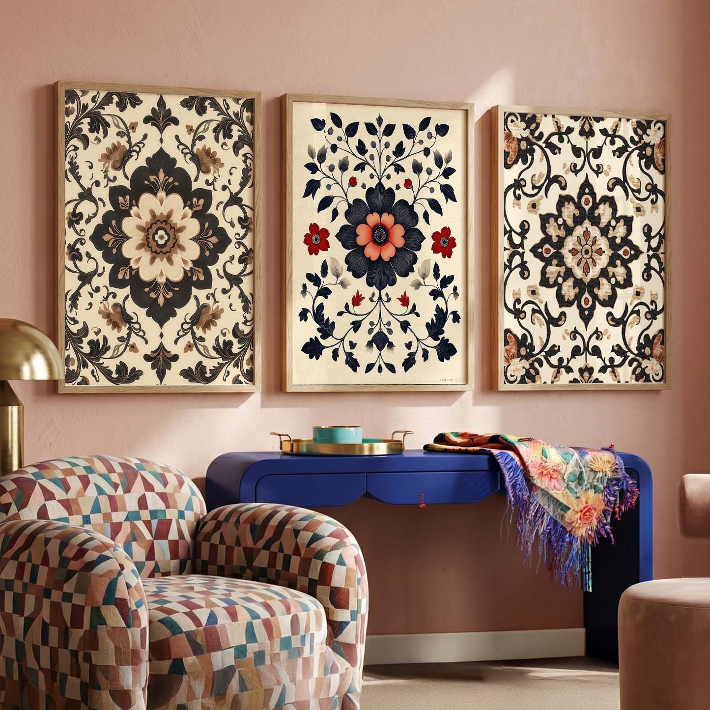 Traditional Wall Art  Paintings for Living Room - Wall Poster With frames