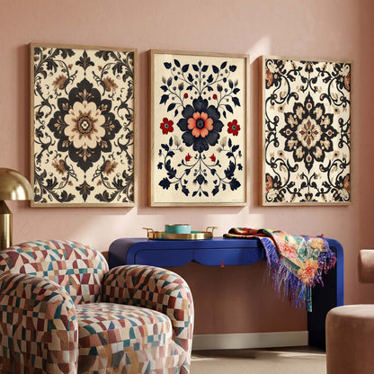 Traditional Wall Art  Paintings for Living Room - Wall Poster With frames