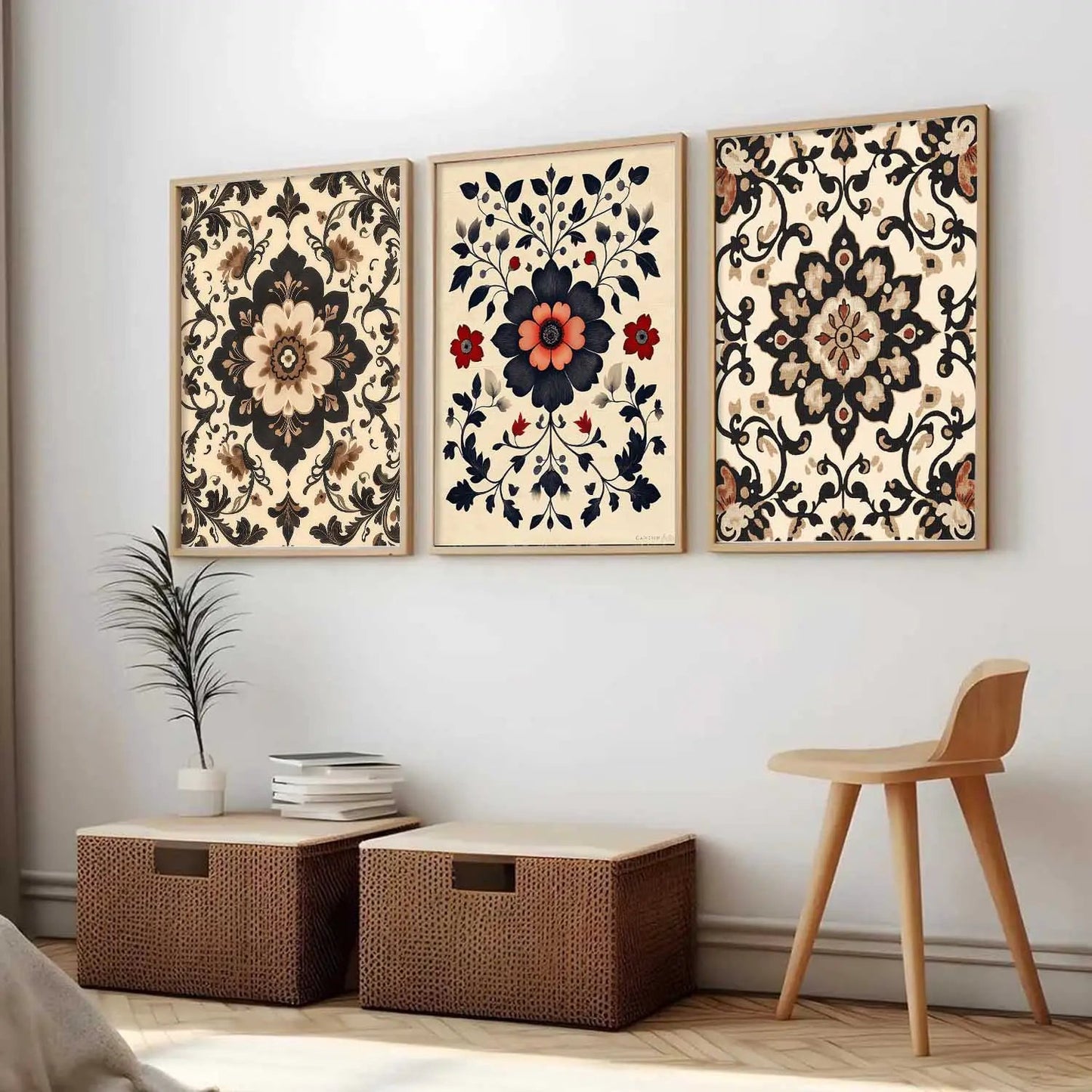 Traditional Wall Art  Paintings for Living Room - Wall Poster With frames