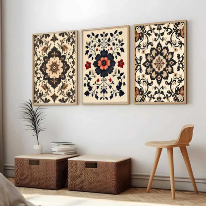 Traditional Wall Art  Paintings for Living Room - Wall Poster With frames
