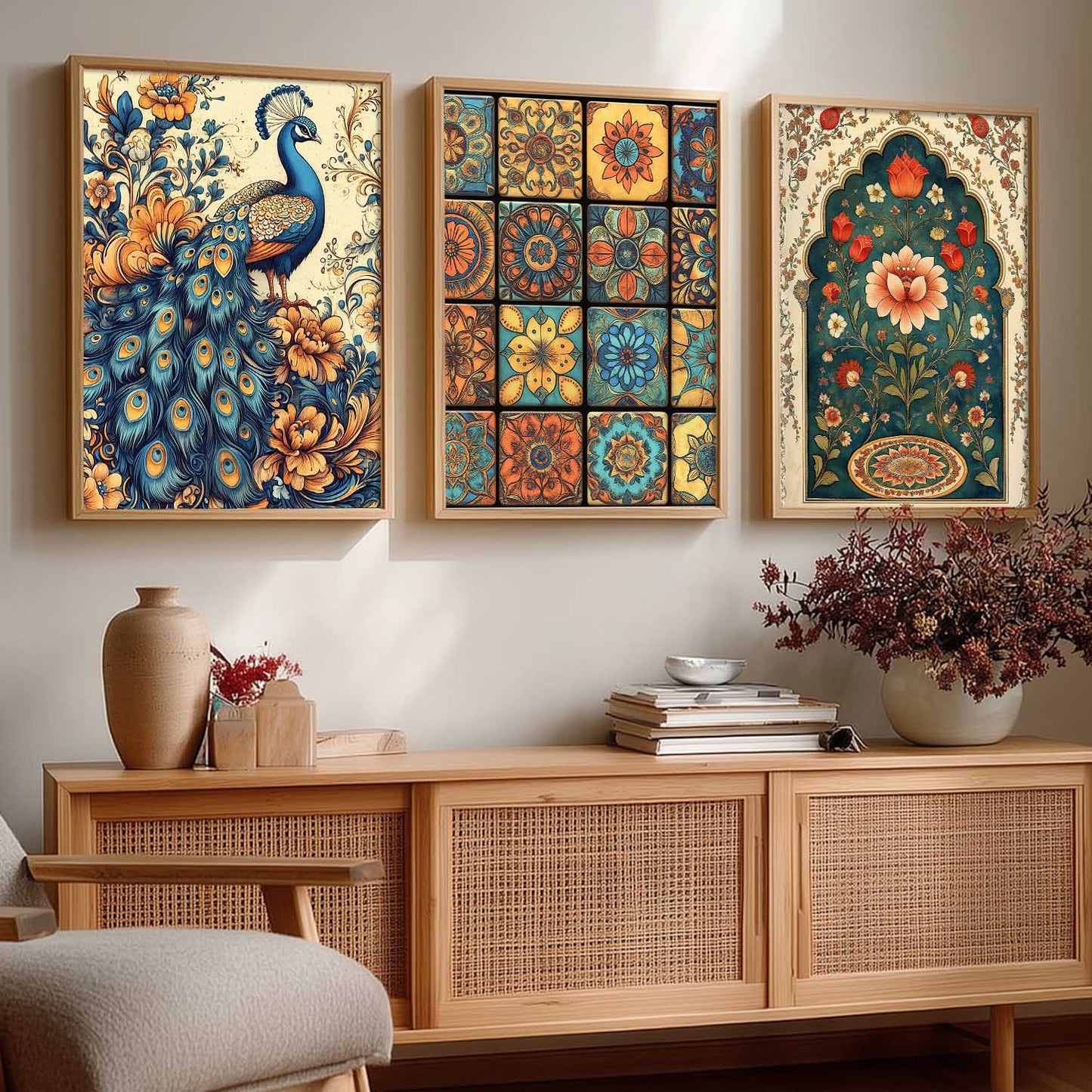 Traditional   Wall Art  Paintings for Living Room - Wall Poster With frames