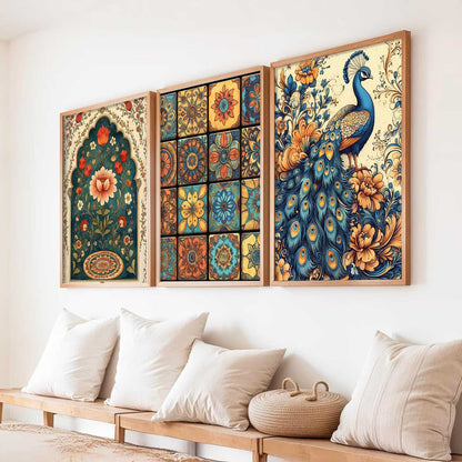 Traditional   Wall Art  Paintings for Living Room - Wall Poster With frames