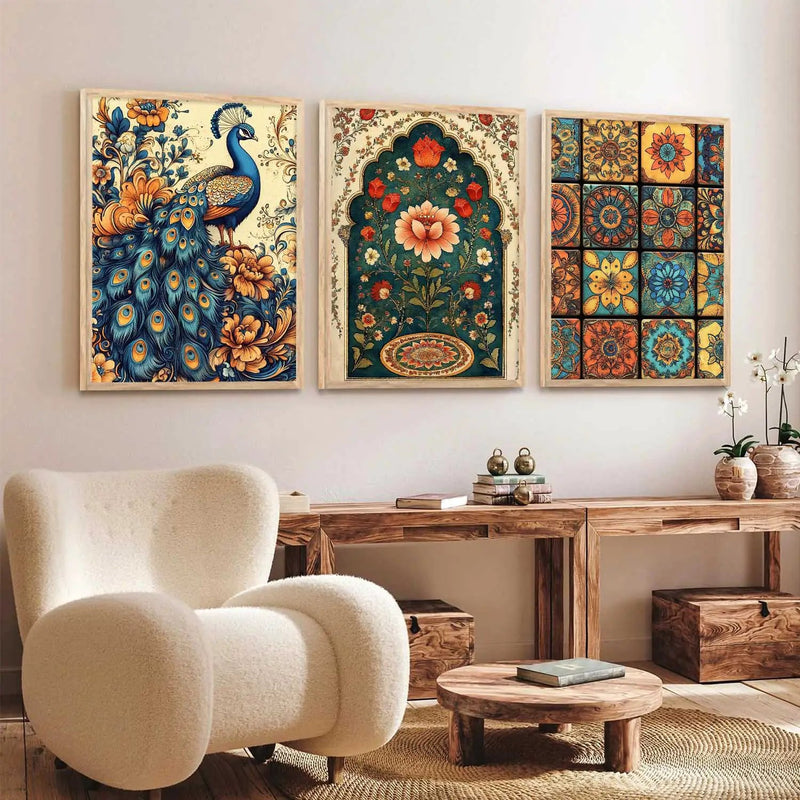 Traditional   Wall Art  Paintings for Living Room - Wall Poster With frames