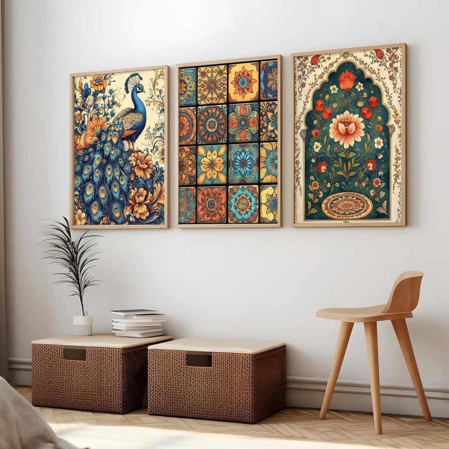 Traditional   Wall Art  Paintings for Living Room - Wall Poster With frames