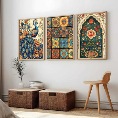 Traditional   Wall Art  Paintings for Living Room - Wall Poster With frames