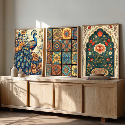 Traditional   Wall Art  Paintings for Living Room - Wall Poster With frames