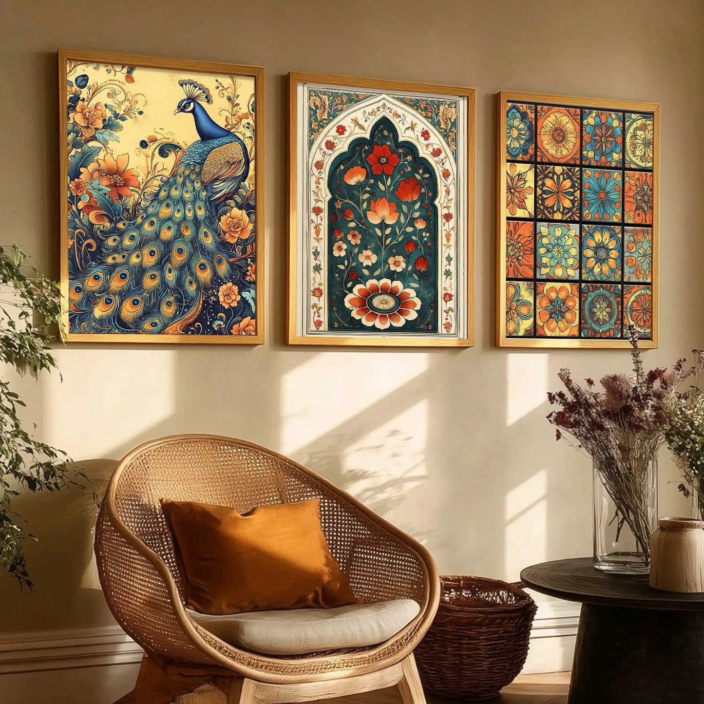 Traditional Wall  Art Paintings for Living Room - Wall Poster With frames
