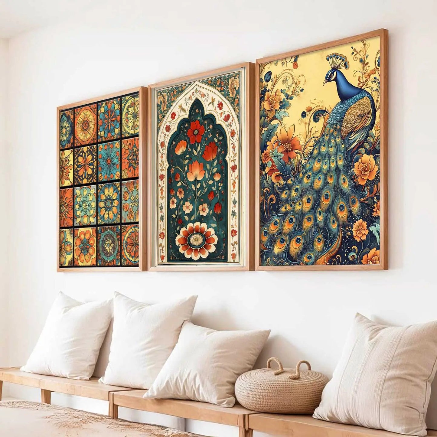 Traditional Wall  Art Paintings for Living Room - Wall Poster With frames