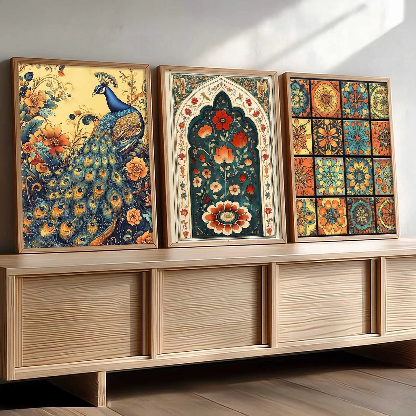 Traditional Wall  Art Paintings for Living Room - Wall Poster With frames