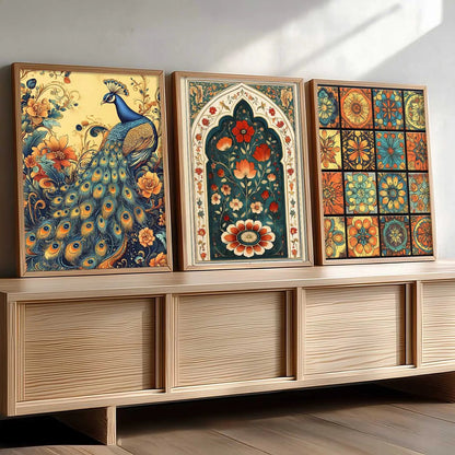 Traditional Wall  Art Paintings for Living Room - Wall Poster With frames