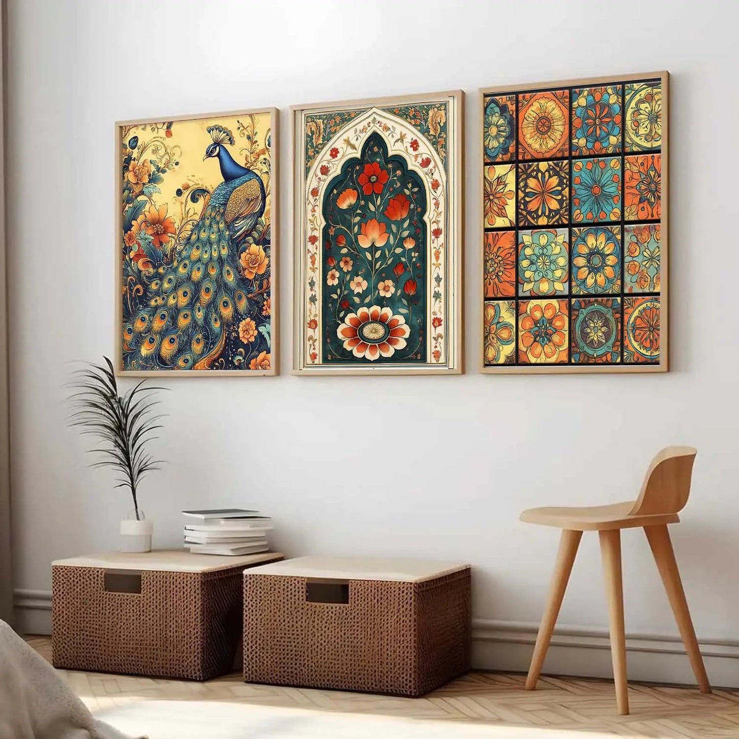 Traditional Wall  Art Paintings for Living Room - Wall Poster With frames