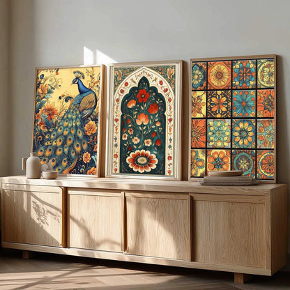 Traditional Wall  Art Paintings for Living Room - Wall Poster With frames