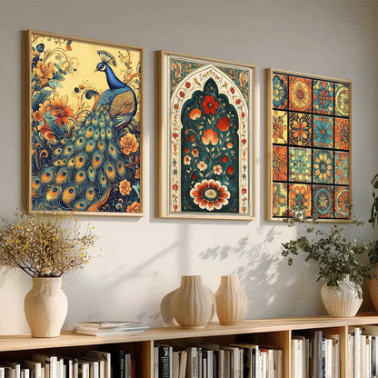 Traditional Wall  Art Paintings for Living Room - Wall Poster With frames