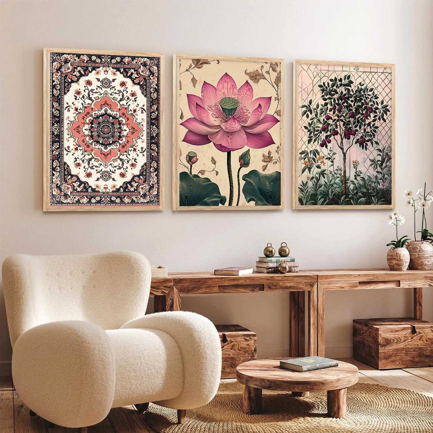 Floral  Wall  Art Paintings for Living Room - Wall Poster With frames