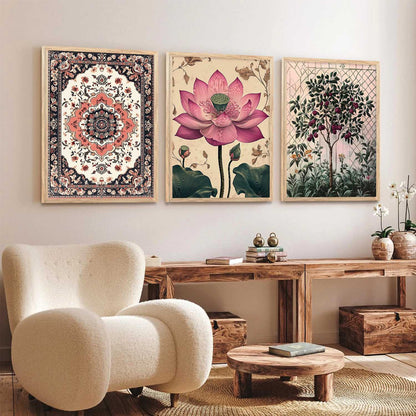Floral  Wall  Art Paintings for Living Room - Wall Poster With frames