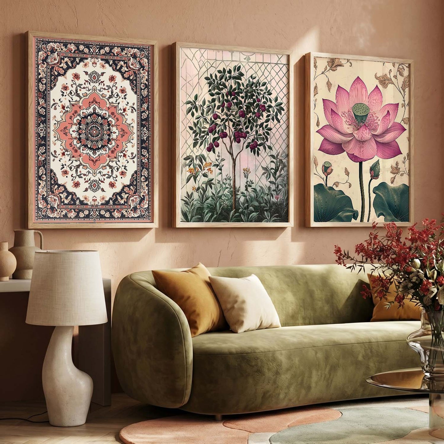 Traditional Wall  Art Paintings for Living Room - Wall Poster With frames