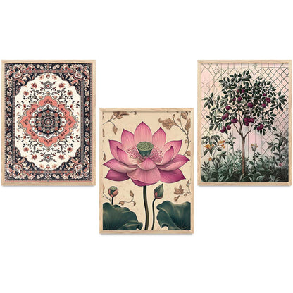 Floral  Wall  Art Paintings for Living Room - Wall Poster With frames