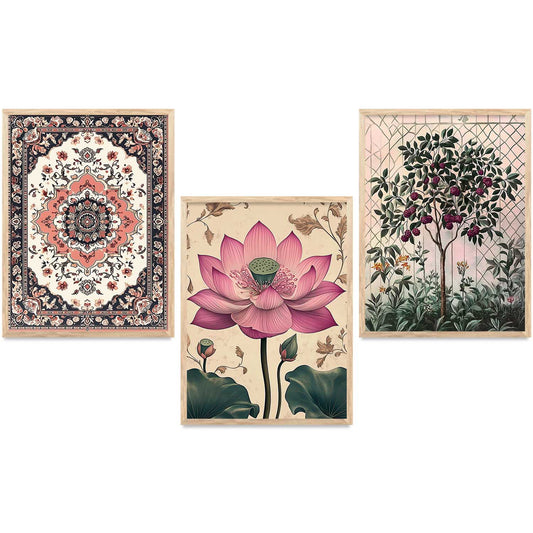 Floral  Wall  Art Paintings for Living Room - Wall Poster With frames
