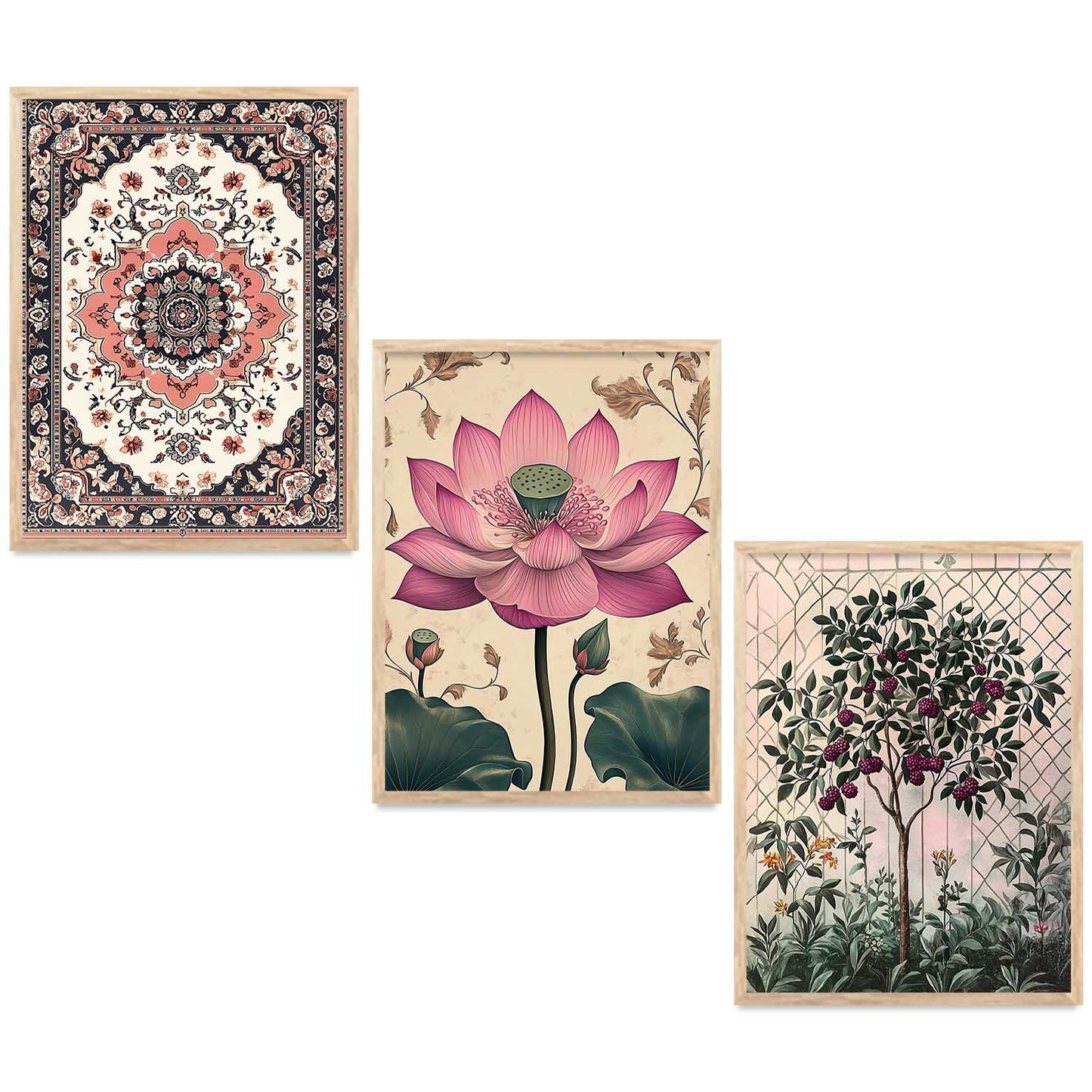 Floral  Wall  Art Paintings for Living Room - Wall Poster With frames