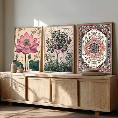 Traditional Wall  Art Paintings for Living Room - Wall Poster With frames