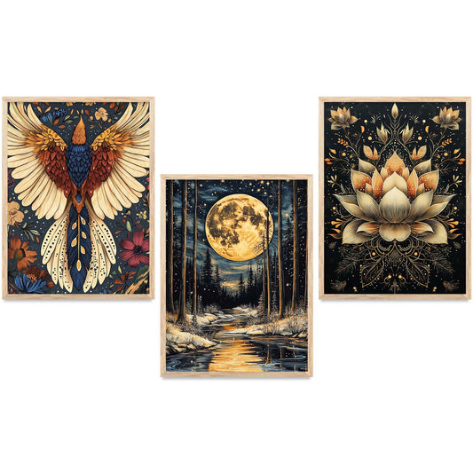 Traditional   Wall Art  Paintings for Living Room - Wall Poster With frames