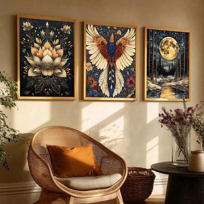 Traditional   Wall Art  Paintings for Living Room - Wall Poster With frames