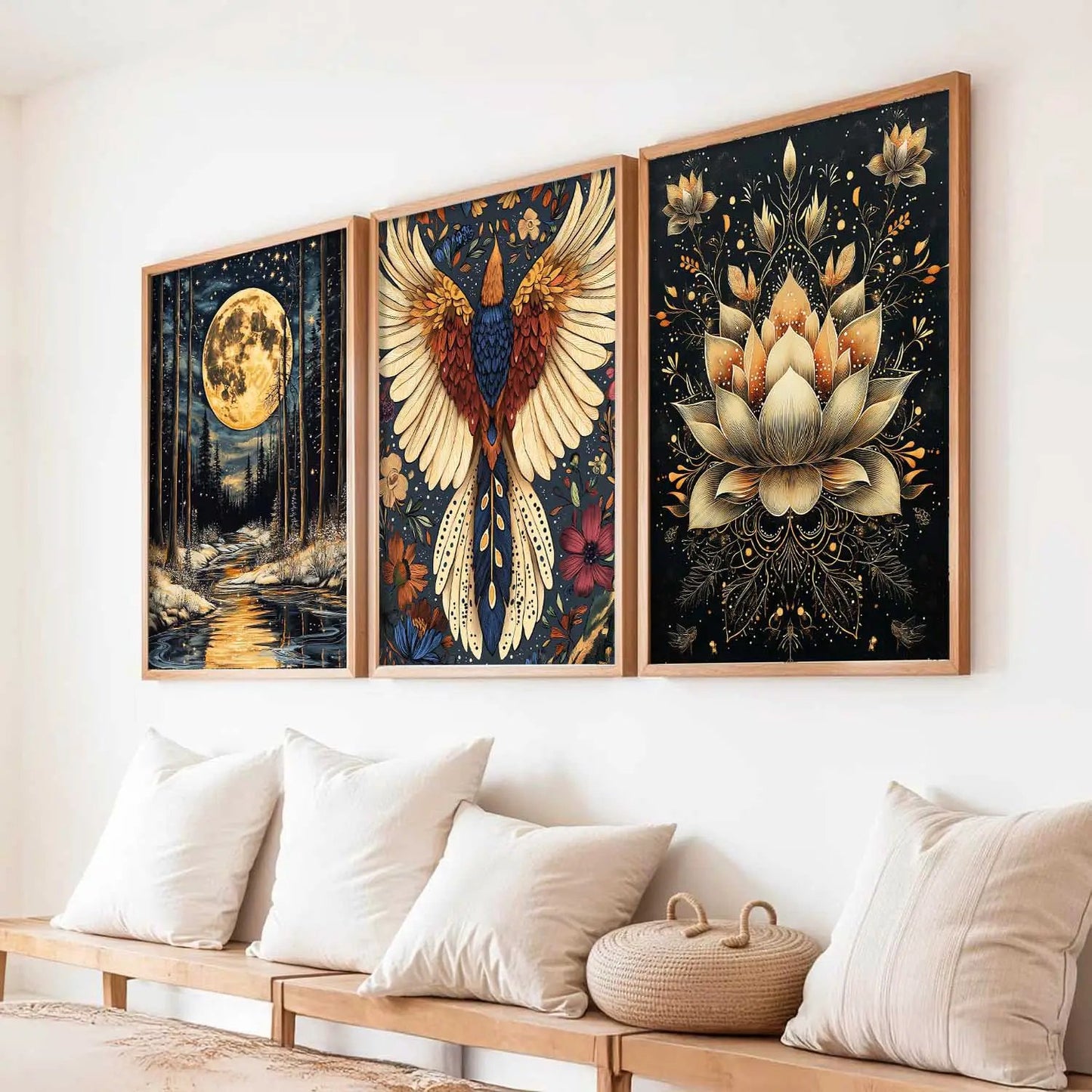 Traditional   Wall Art  Paintings for Living Room - Wall Poster With frames