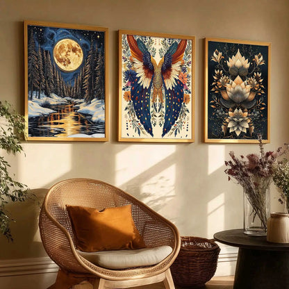 Traditional   Wall  Art Paintings for Living Room - Wall Poster With frames