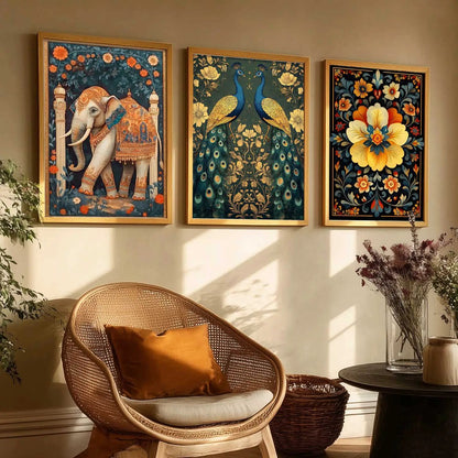 Traditional Wall  Art Paintings for Living Room - Wall Poster With frames