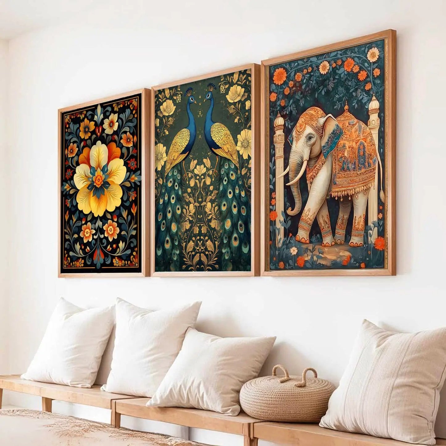 Traditional Wall  Art Paintings for Living Room - Wall Poster With frames