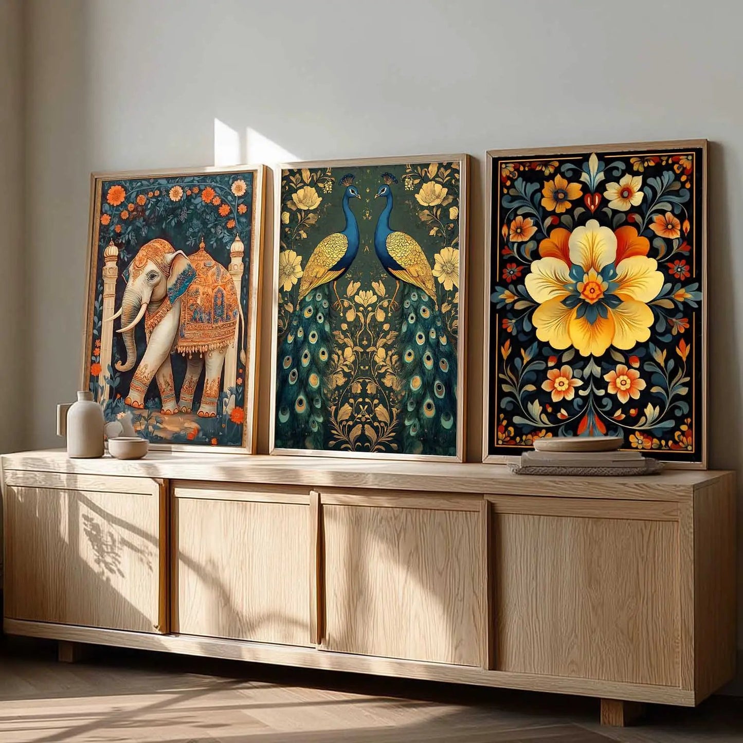 Traditional Wall  Art Paintings for Living Room - Wall Poster With frames