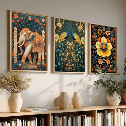 Traditional Wall  Art Paintings for Living Room - Wall Poster With frames