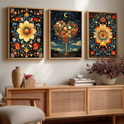 Traditional    Wall Art  Paintings for Living Room - Wall Poster With frames