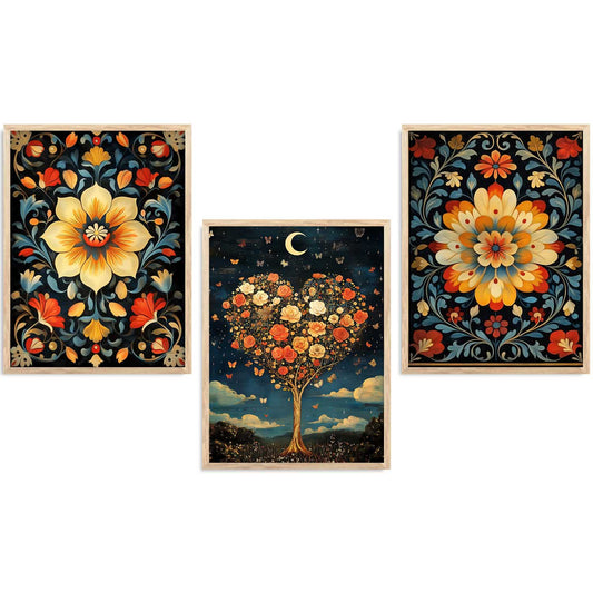 Traditional    Wall Art  Paintings for Living Room - Wall Poster With frames