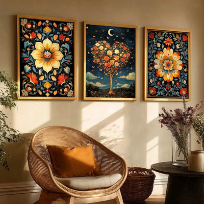 Traditional    Wall Art  Paintings for Living Room - Wall Poster With frames