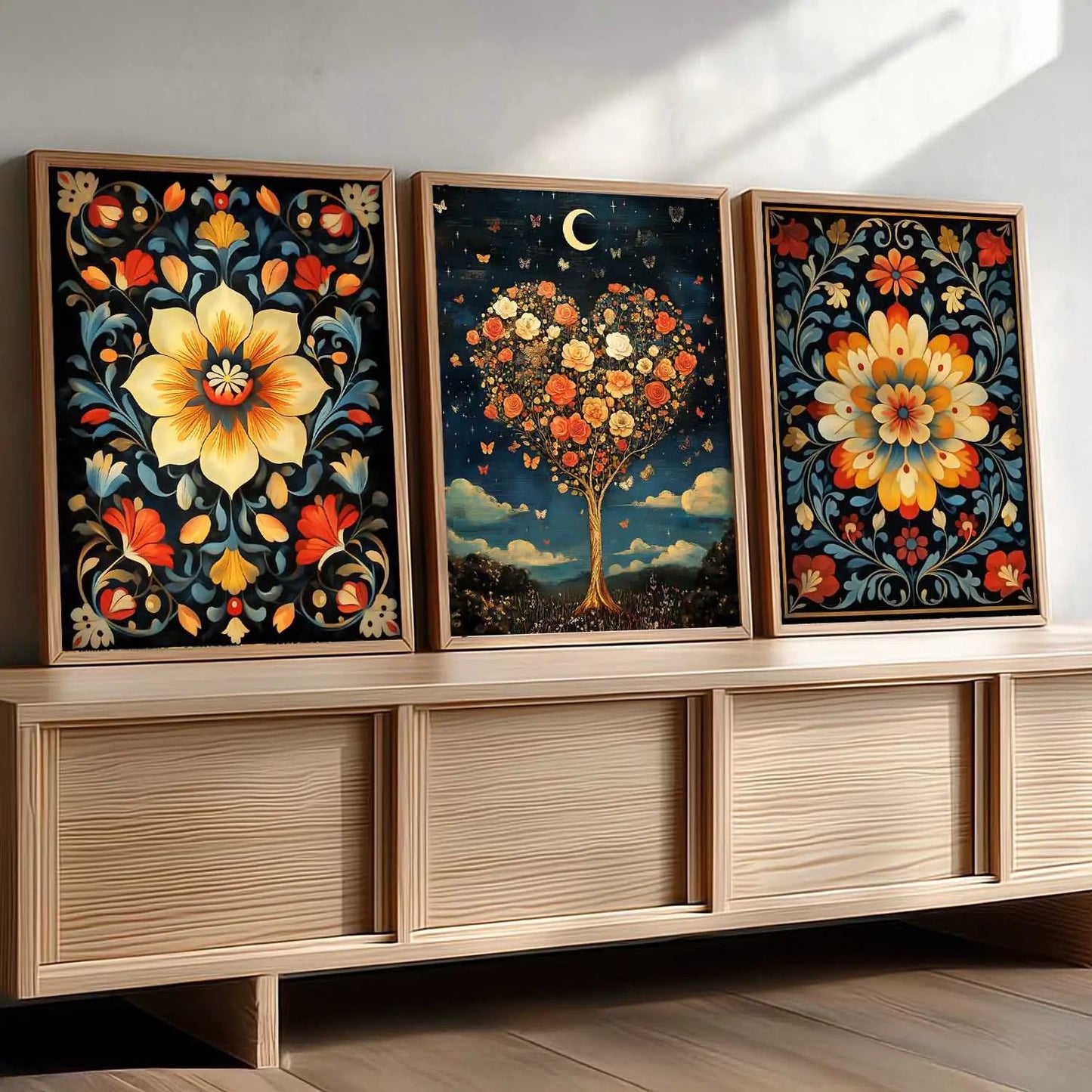 Traditional    Wall Art  Paintings for Living Room - Wall Poster With frames
