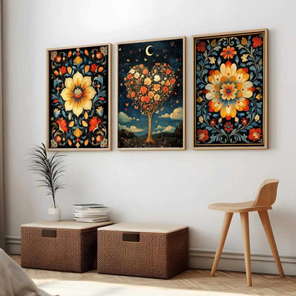 Traditional    Wall Art  Paintings for Living Room - Wall Poster With frames