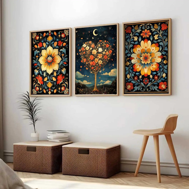 Traditional    Wall Art  Paintings for Living Room - Wall Poster With frames