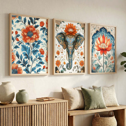Traditional   Wall Art  Paintings for Living Room - Wall Poster With frames